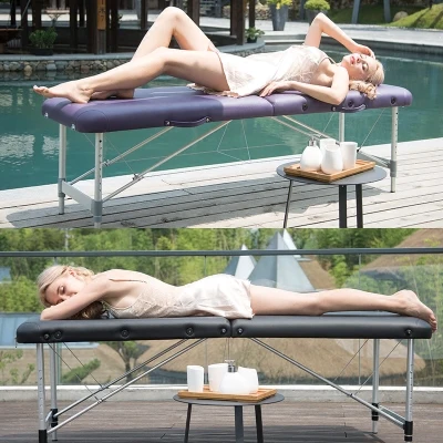 Воздушная экспресс доставка складная Массажная кровать из алюминиевого сплава