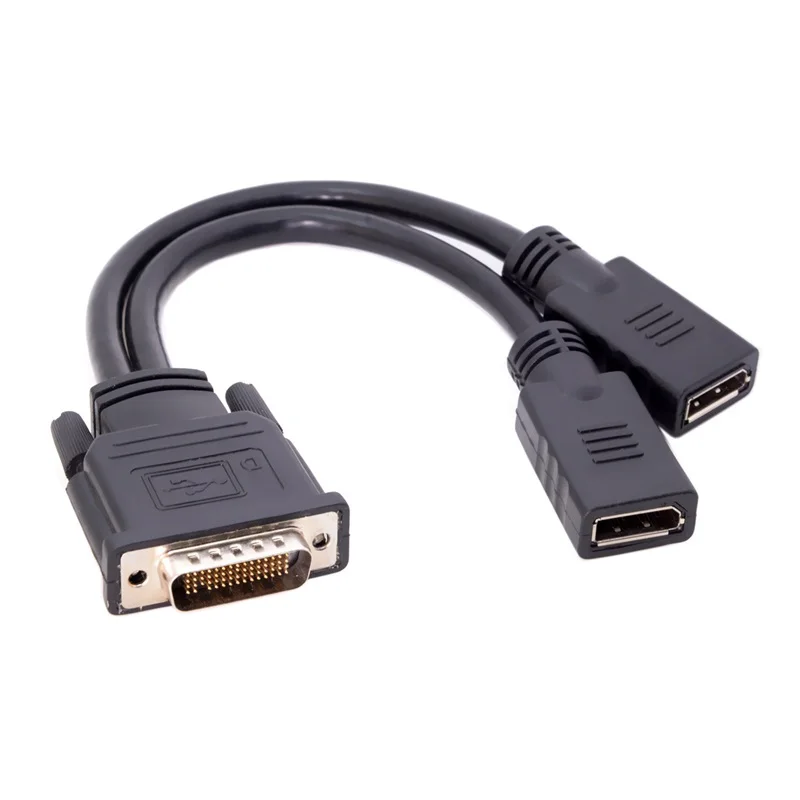 DMS 59 Pin Male to 2 HDMI DVI VGA Displayport Spliter Удлинительный Кабель-адаптер для видеокарты