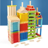 100pcsset colourful building blocks jigsaw wooden construction toys for children montessori early learning game educational toy