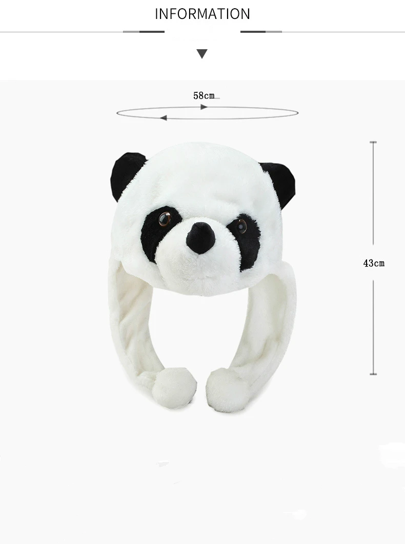 Новинка, индивидуальная мультяшная шапка Pandaren, зимняя теплая плюшевая шапка унисекс, модная женская шапка Gorra Animales Friends Gorra Hombre