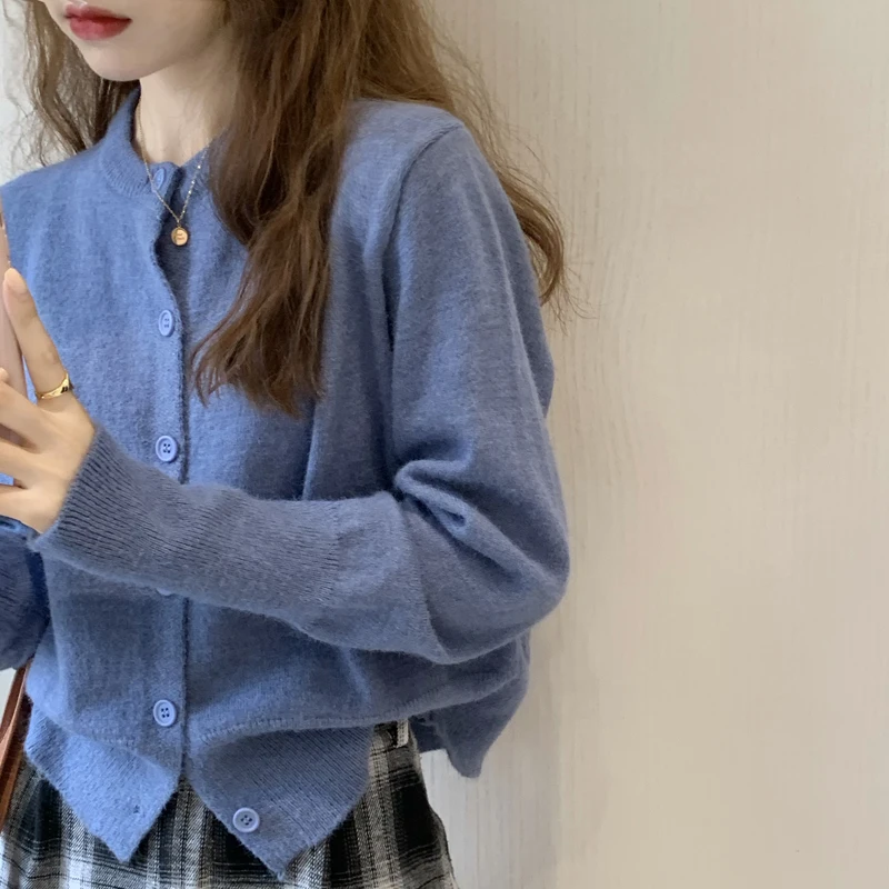 

Alien Kitty 2021 Autumn New Sweaters For Women Knitted Female Cardigan Tops Concise Solid Elegant Office Lady Casual All Match