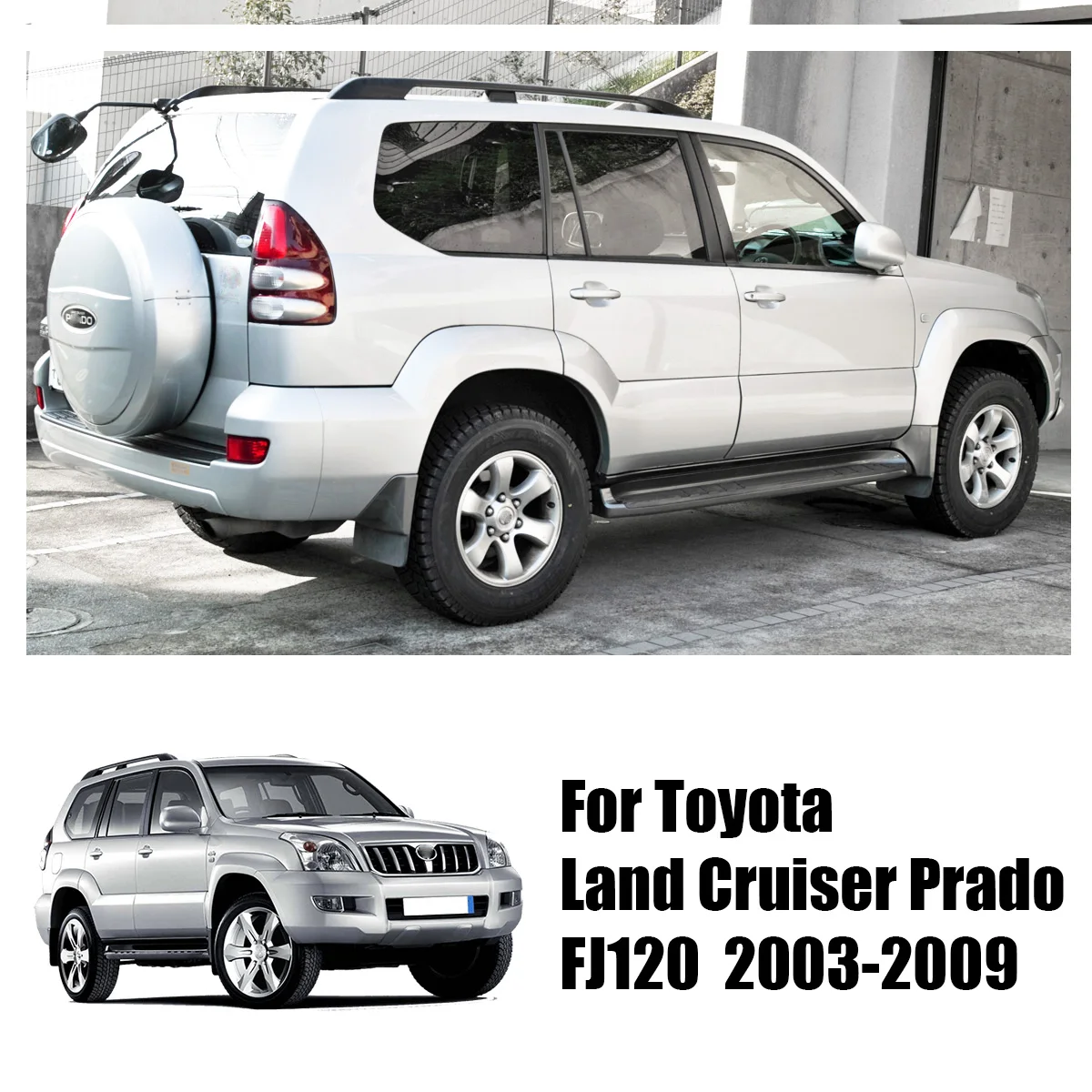 OE Styled литые Брызговики переднее заднее крыло для Toyota Land Cruiser Prado FJ120 120 2003
