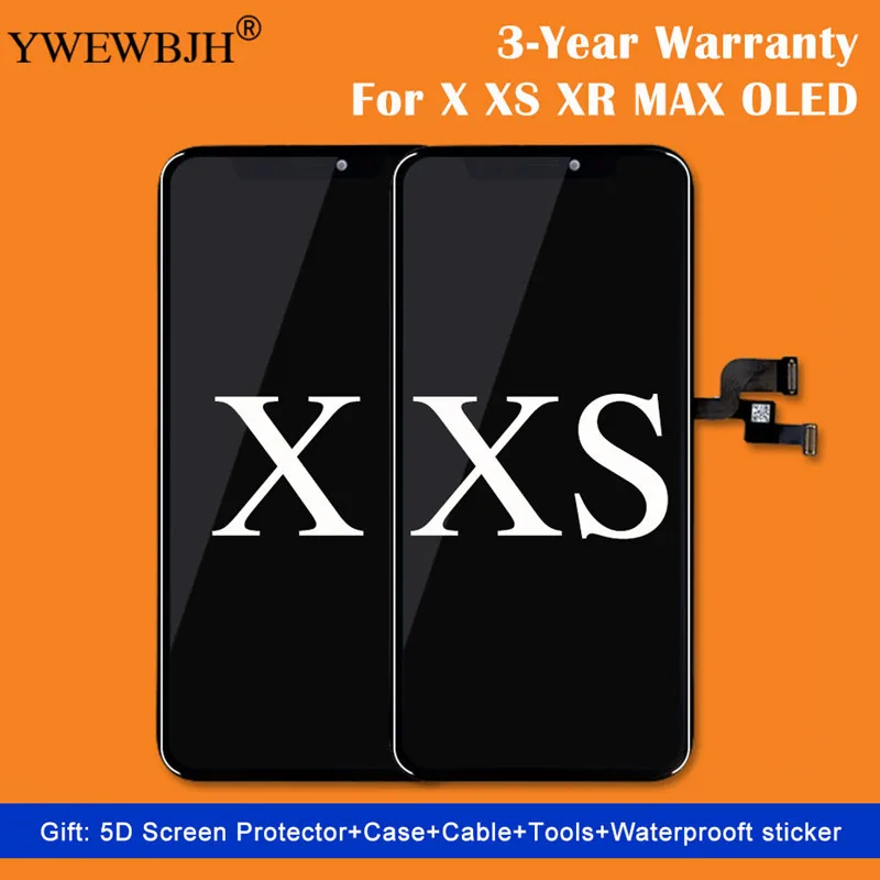 Класс AAA ЖК дисплей для iPhone X Экран Дисплей с 3D кодирующий преобразователь