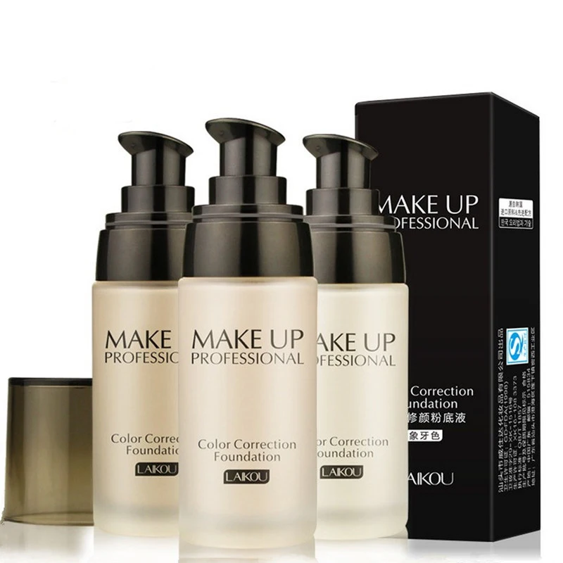 

LAIKOU Brand Makeup Base Face Liquid Foundation BB Cream Concealer Whitening Moisturizer Oil-control Waterproof Maquiagem 40g