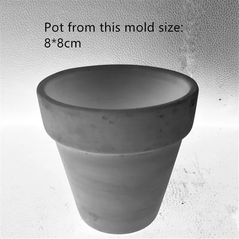 Round Shape Cement Molds Flowerpot Silicone Mold for Concrete Clay Plaster Mould Decoration Tools | Дом и сад