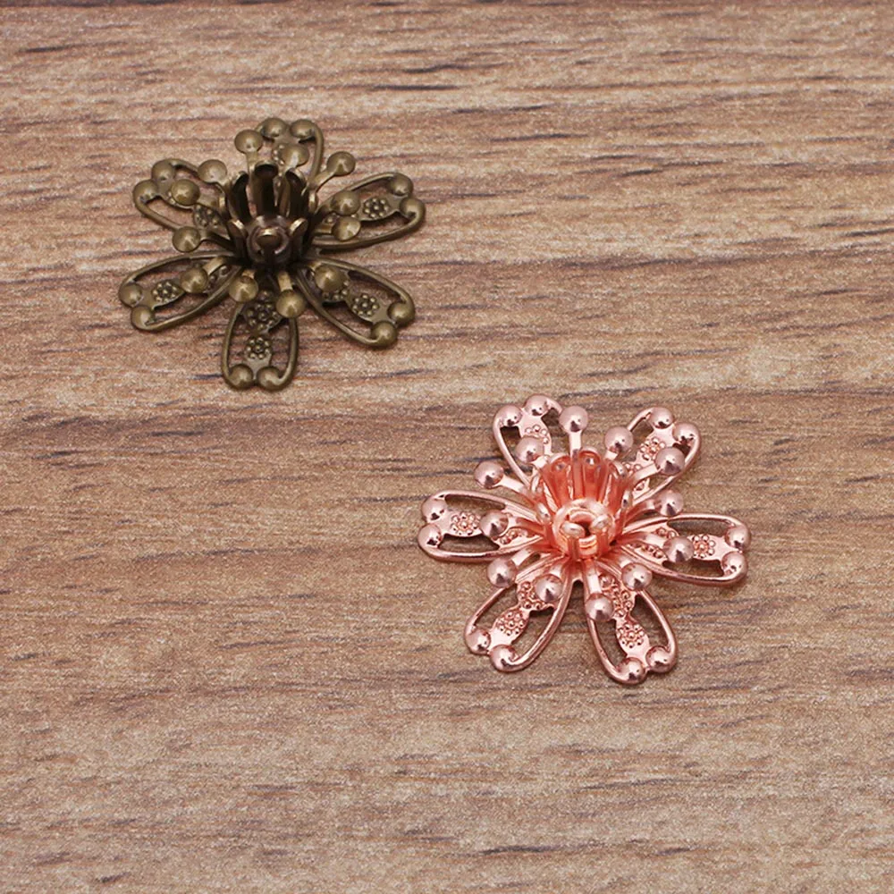 Заглушки для бусин латунные 19 мм 10 шт./лот изготовления сережек аксессуаров