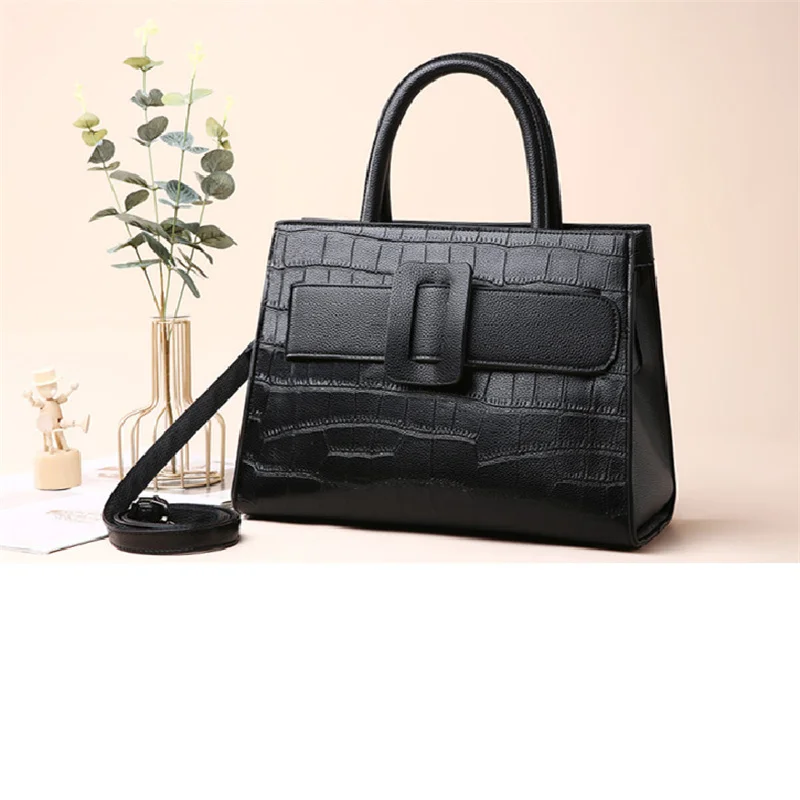 

Hot Sale Buckets for Women 2021 New Fashion All Match Larger Capacity Alligator One Shoulder Bag Ladies Fashionable Handbags Gg