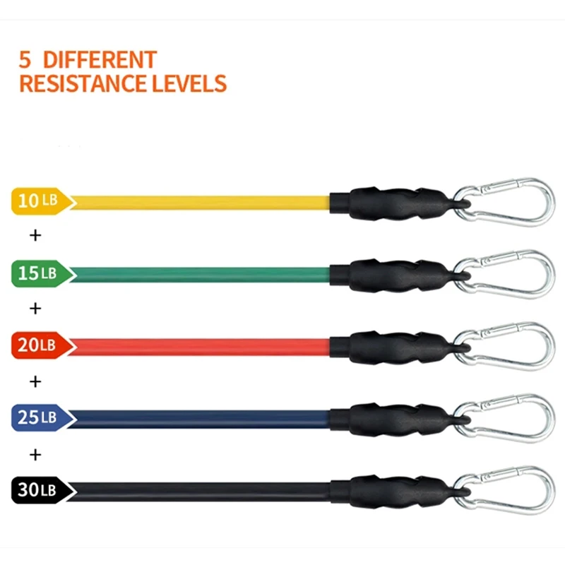 Комплект эспандеров для фитнеса эластичная лента тренировок через плечо 11
