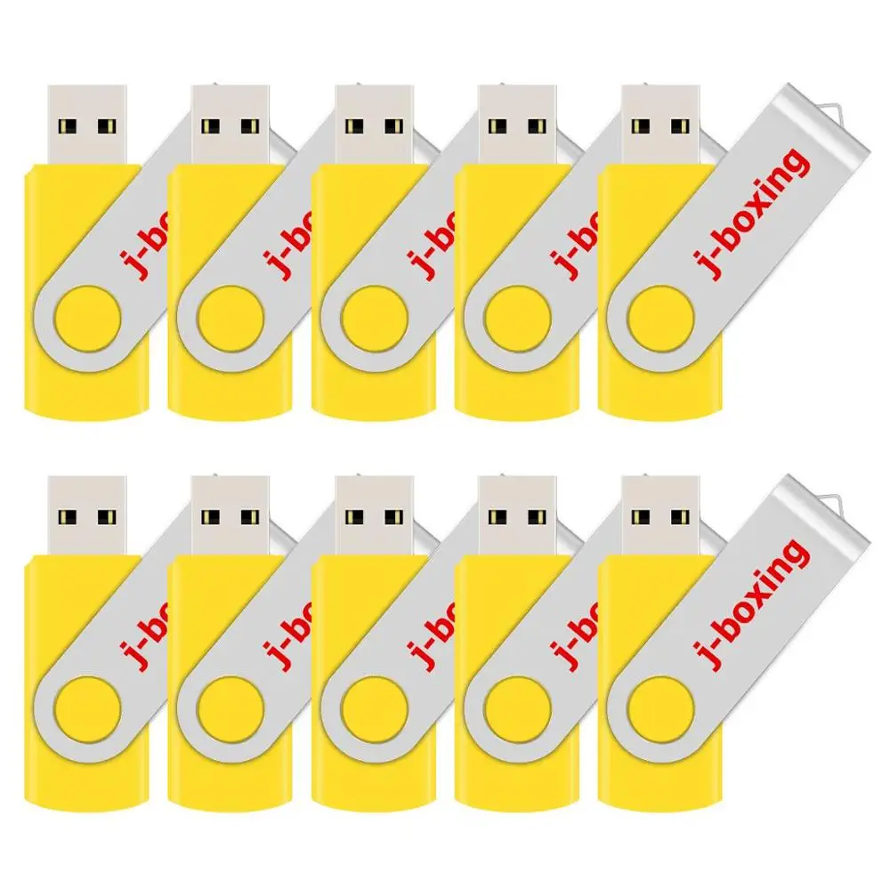 USB-флеш-накопитель J-boxing 10 шт. металлическая флешка 512 МБ 256 Мб 128 64 маленький объем
