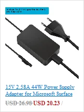DC 15V 6.33A 102W блок питания зарядное устройство с 5V 1A USB портом AC 110V 220V переключатель адаптер питания для ноутбука microsoft Surface Book 2