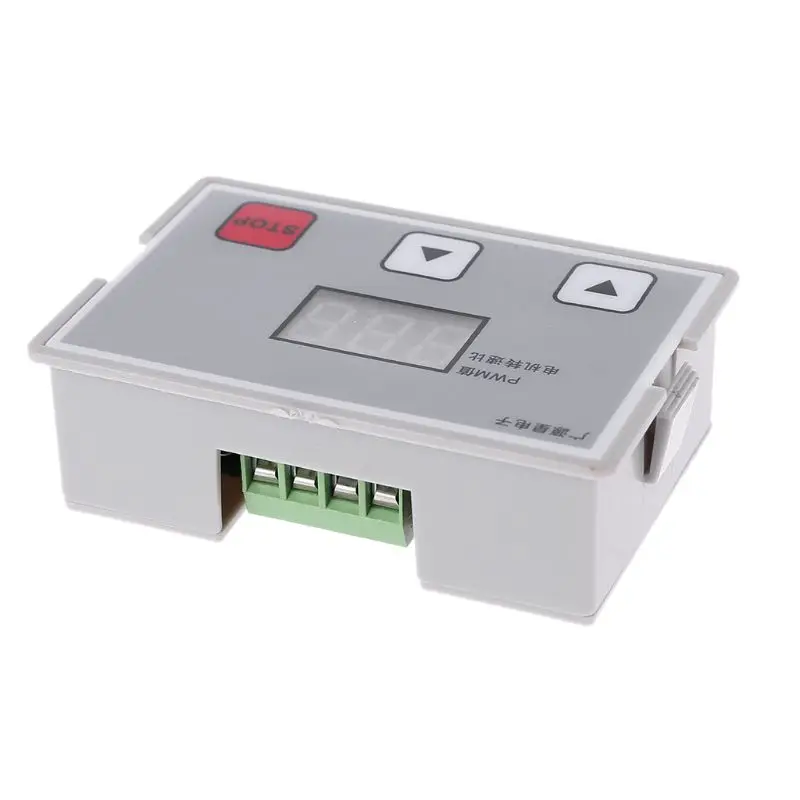 Цифровой дисплей 0 ~ 100% Регулируемый DC 12V 24V 5A 120W ШИМ регулятор скорости двигателя
