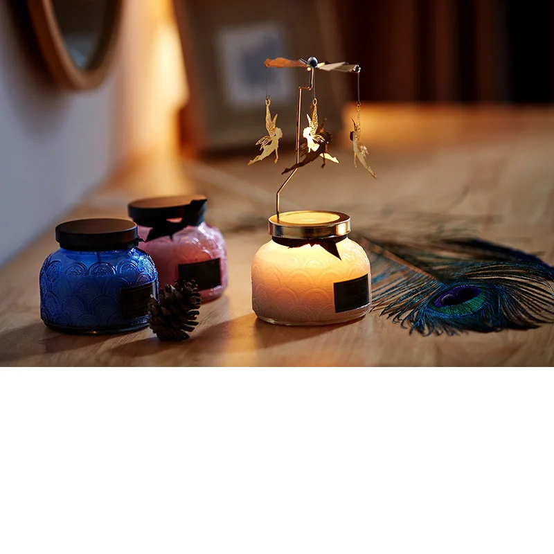 Стеклянная банка с ароматом для дома ароматическое масло соевый воск и набор из 2