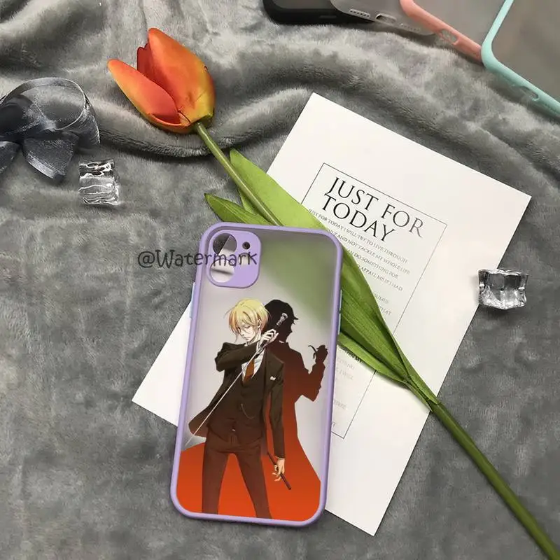 Чехол для телефона Moriarty The Patriot Anime IPhone 7 8 Plus Xr X Xs 11 12 13 Pro Max Фиолетовый матовый