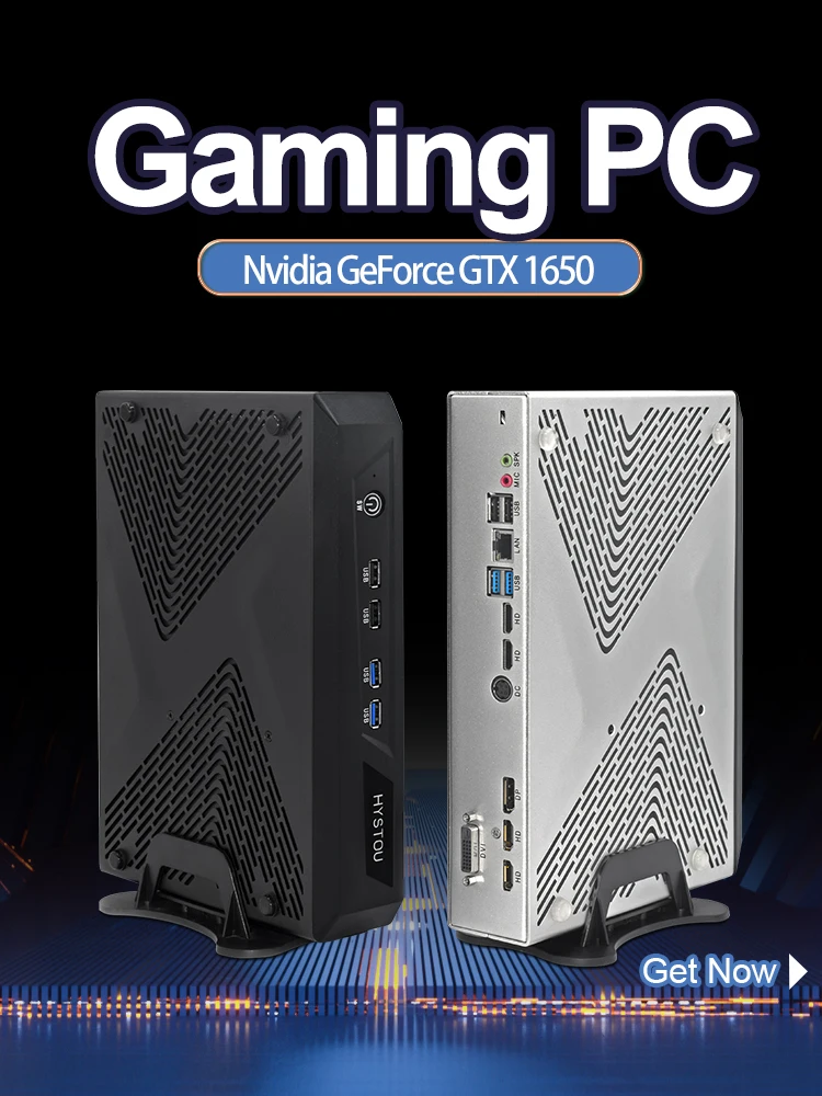Preise Mini Gaming PC NVIDIA GTX1050TI GTX1650 4GB I5 7500 9400F Desktop GamerComputer Windows 10 Linux Hd DVI DP 4 Displays Suppor 8K