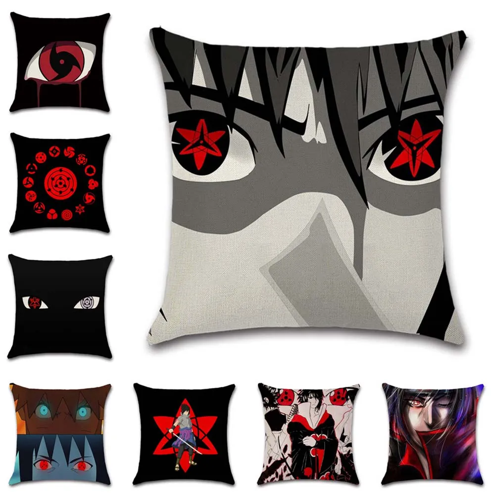 Аниме Sasuke Eyes Uchiha Sharingan домашний Чехол на подушку декоративный диван кресло для