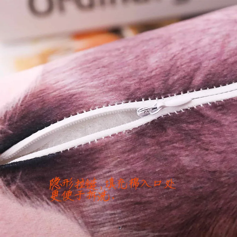 Искусственная большая длинная плюшевая подушка в виде свиньи мягкая игрушка для