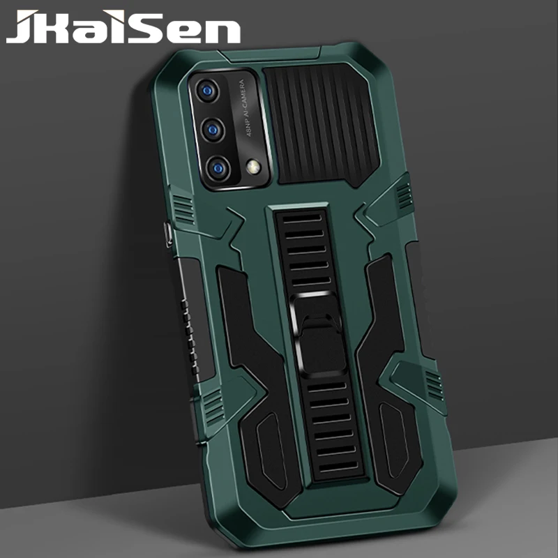 

JKaiSen Shockproof Armor Phone Case For OPPO A74 4G Strong Anti-Drop Bracket Protective Cover For OPPO A54 A94 4G Back Caso