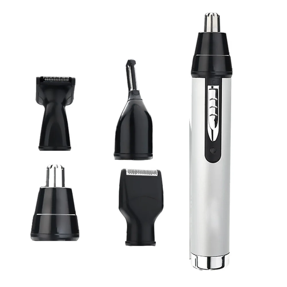 

4 In 1 Ear Hair Lightweight Home Salon Waterproof Nose Beard Sideburns Eyebrow Portable Professional Men Electric Trimmer Set