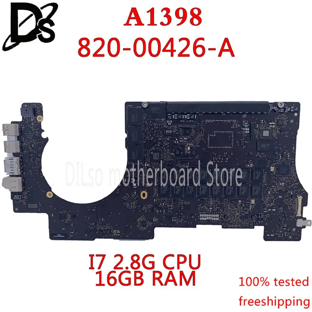 KEFU A1398 для MacBook Retina Pro 15 "A1398 логическая плата i7 4980HQ 2 8 GHz 16GB RAM 820 00426 A материнская