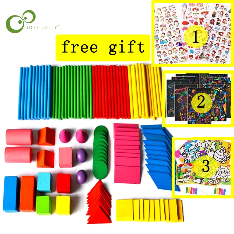 Деревянный Математика Монтессори учебное пособие счетная палочка в виде