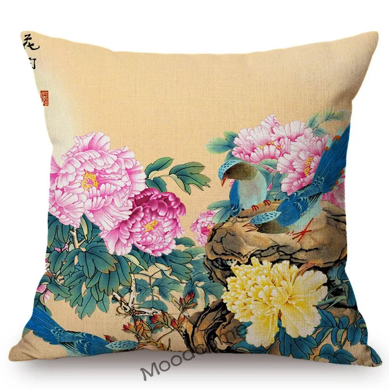 Восточный Культурный украшения акварель пион платье с цветочным узором в