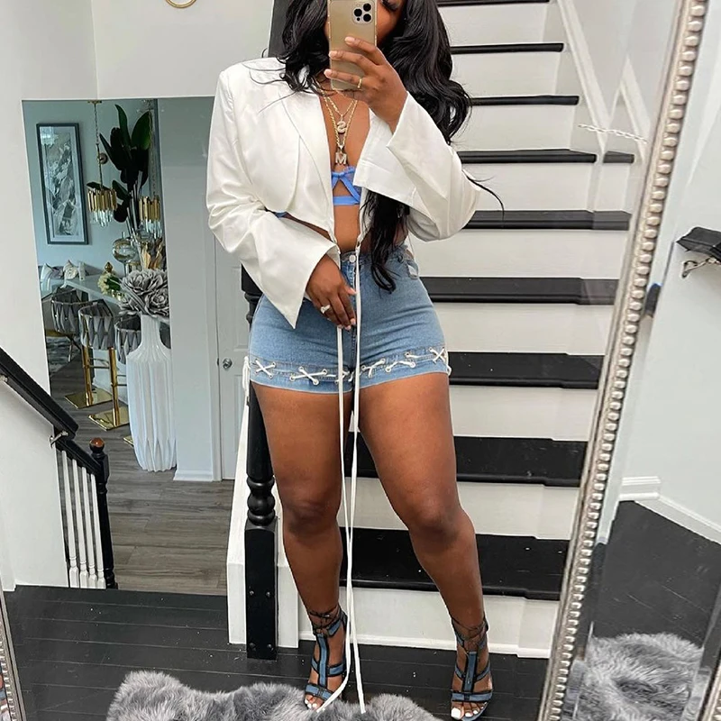 

Укороченная рубашка с длинным рукавом, лацканами и отложным воротником, белая шикарная блузка, топ, новинка весны 2021, Повседневная рубашка