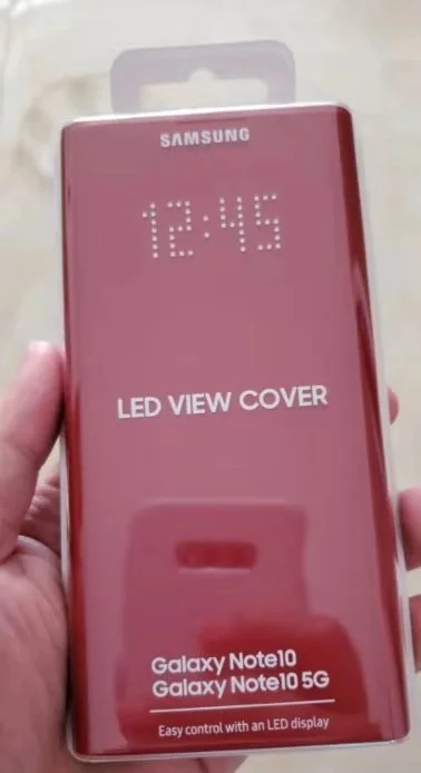 samsung светодиодный смарт-чехол для телефона чехол для samsung GALAXY Note10 Note 10 Plus Тонкий флип-чехол - Цвет: Red