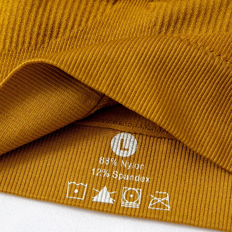 Ребристый u образный бюстгальтер с открытой спиной красивый спортивный