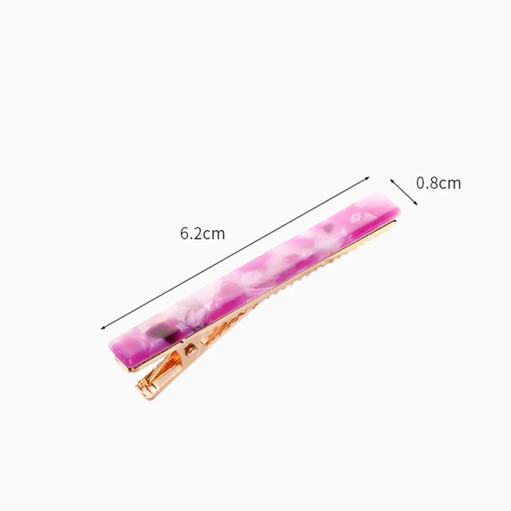 

New Fashion Women Girls Vintage Resin Acetate Hair Pins Clip Leopard Hair Clip Geometric Hairpins Clips Hair Styling Accessories