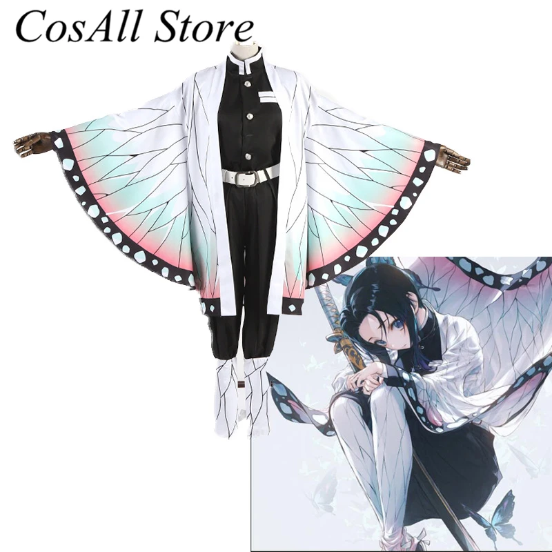 Костюм для косплея Kochou Shinobu из аниме рассекающий демонов | Тематическая одежда и