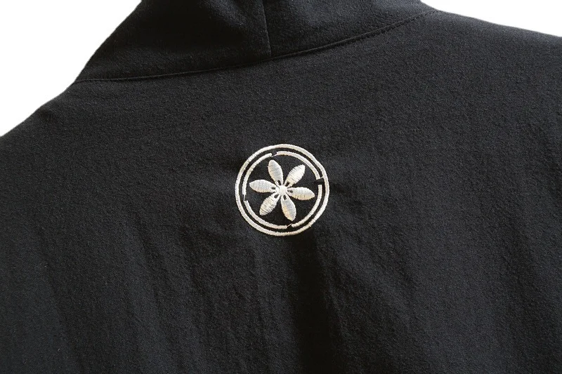 Модные костюмы для косплея самурая из черного хлопка сцены хаори традиционное