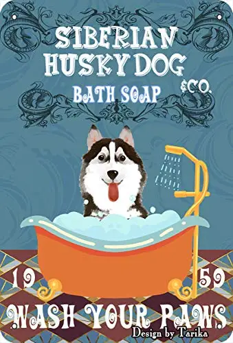 

Bubble Bath Poodle Metal Tin Sign Sign Decoration Home Bathroom Toilet Wall Sign Pet Shop Beauty Shop Decoration Sign 12*8 Inch