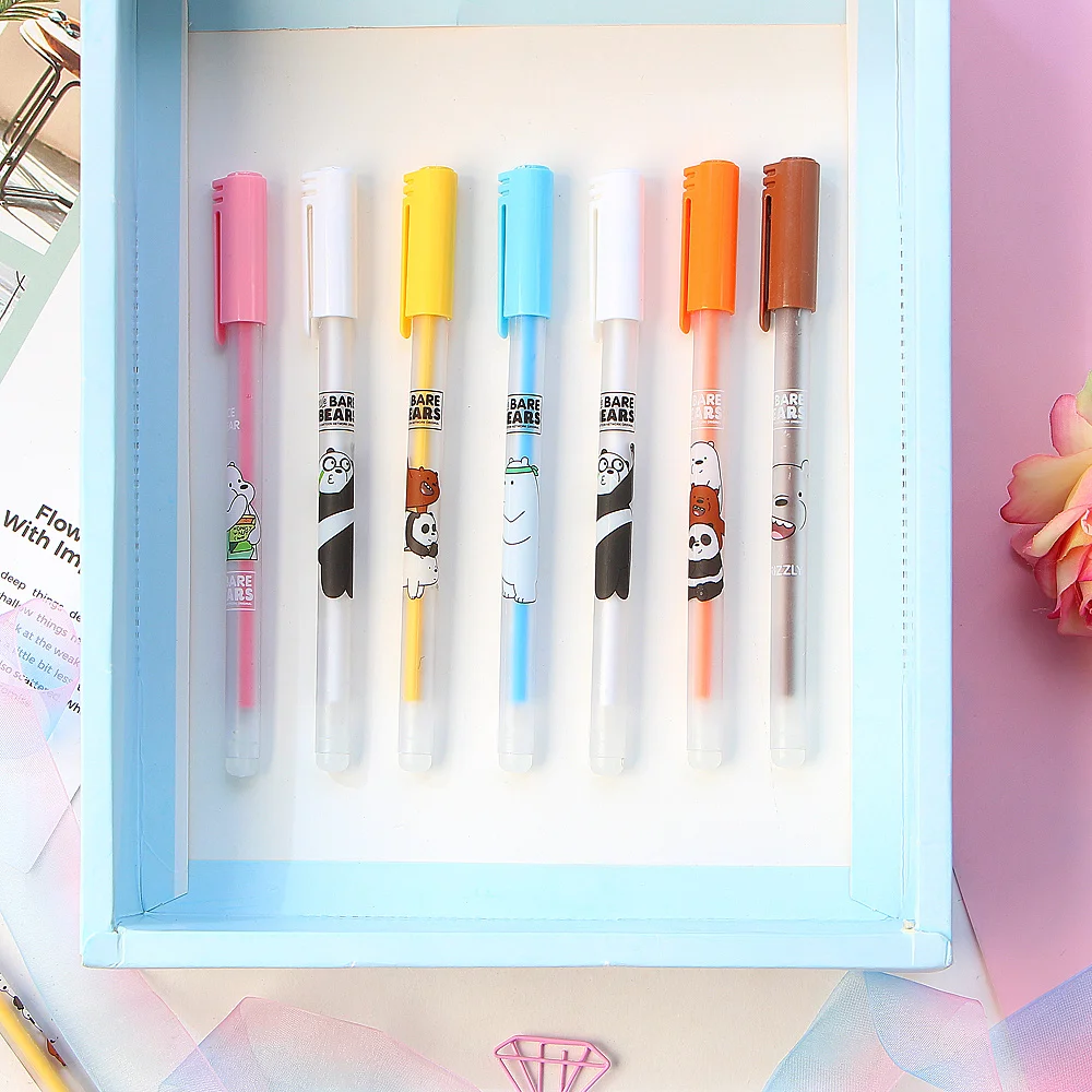 12 шт./кор. кавайная мультяшная ручка стираемые гелевые ручки волшебная 0 38 мм для