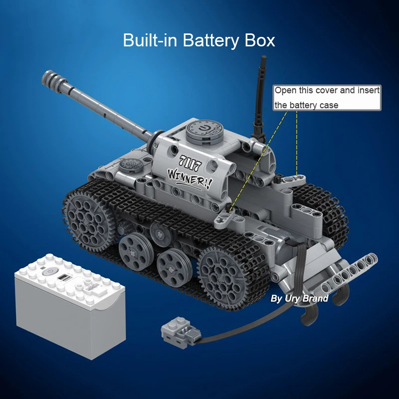 

378pcs Technical Military Series Remote Control Crawler Tank Car Model Building Blocks DIY Education Toys For Kids Boys Gifts