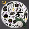 BlessLiving Witchcraft Round Beach Towel Black Divination Circle Yoga Mat Skull Bath Towel Toalla Mysterious Blanket Dropship 1