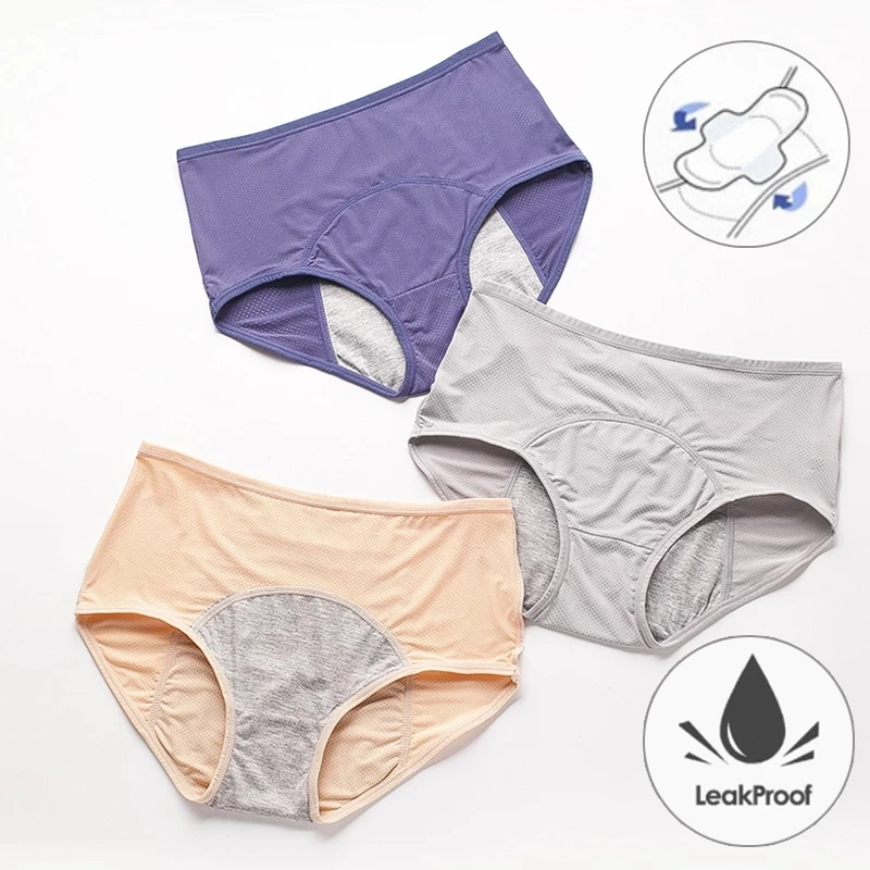 

5pcs/lot Leak Proof Menstrual Panties Women Period Physiological Panty Women Underwear Period Cotton Waterproof Briefs Dropship