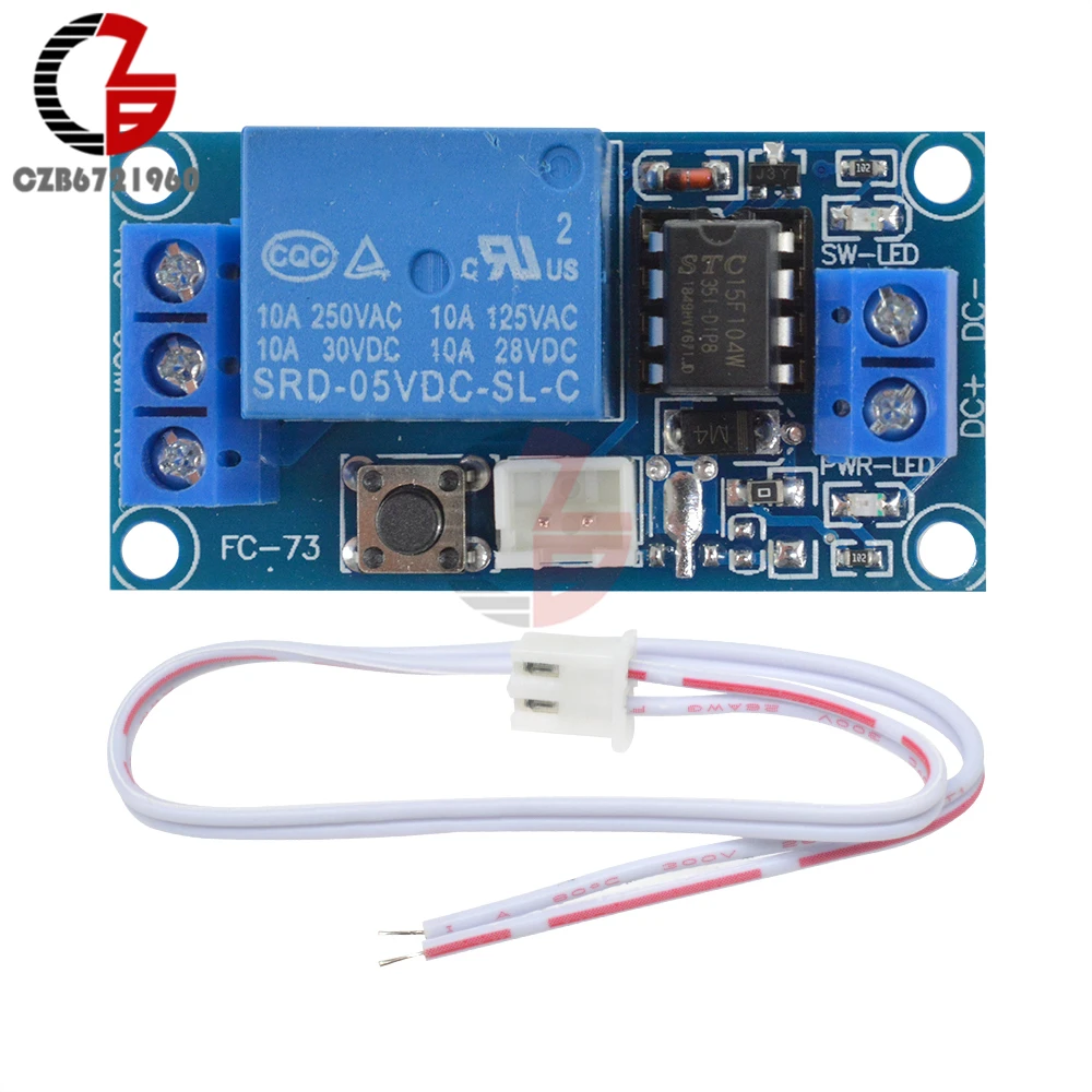 Модуль реле с блокировкой 5 в пост. Тока 1CH сенсорный выключатель регулятор