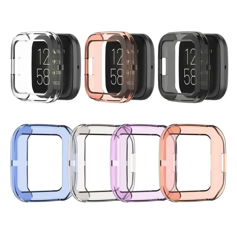 Ультратонкий Мягкий защитный чехол из ТПУ Для Fitbit Versa 2 Band прозрачный для смарт