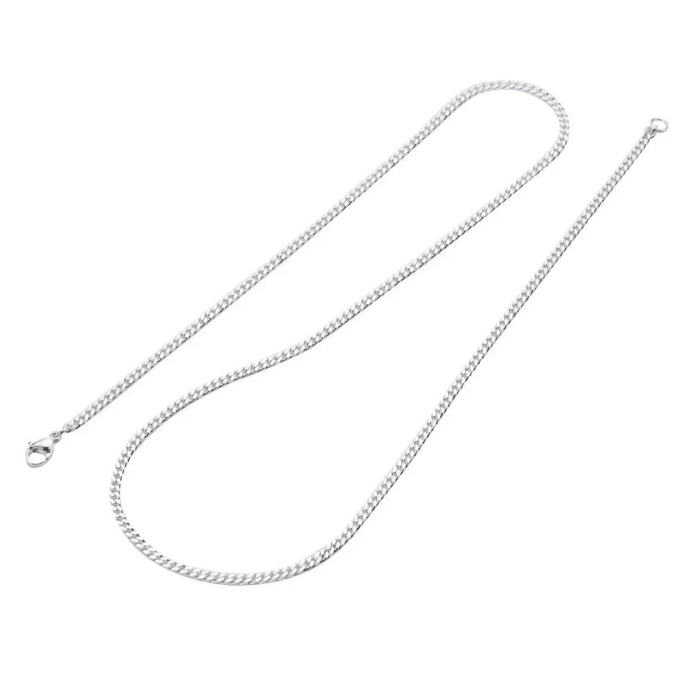 Хип хоп из нержавеющей стали золото и серебро дикая маленькая цепочка ожерелье