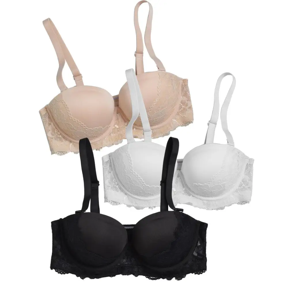 Женский кружевной бюстгальтер с чашками пуш-ап размеры 30 32 34 36 38 40 42 44 A B C D DD E |
