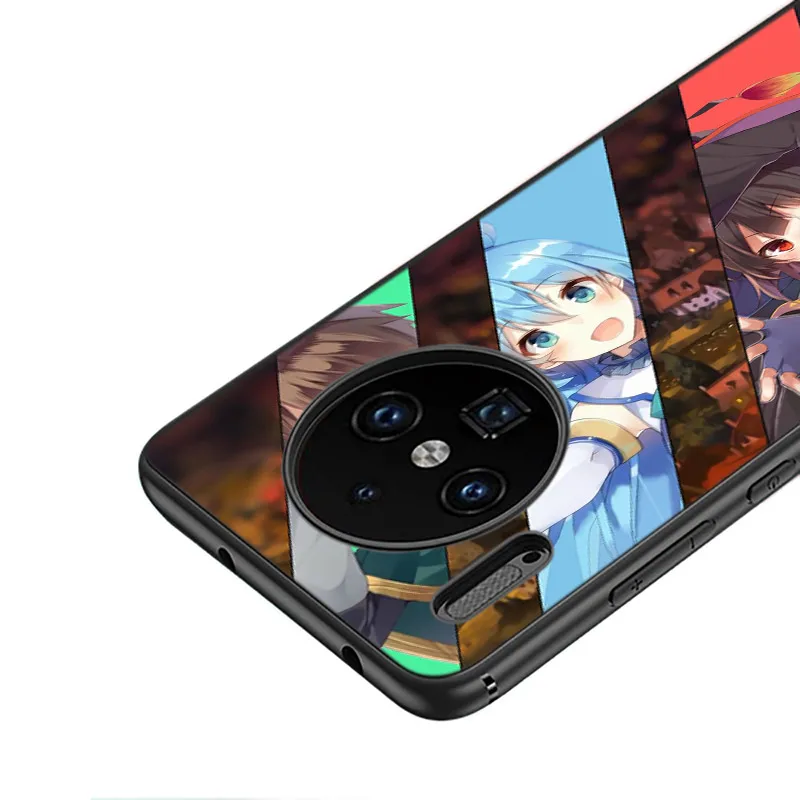 Силиконовый чехол с аниме KonoSuba Megumin для Huawei Mate 30 20 20X 10 Lite Y9 Y7 Y6 Y5 Pro Prime 2019 2018