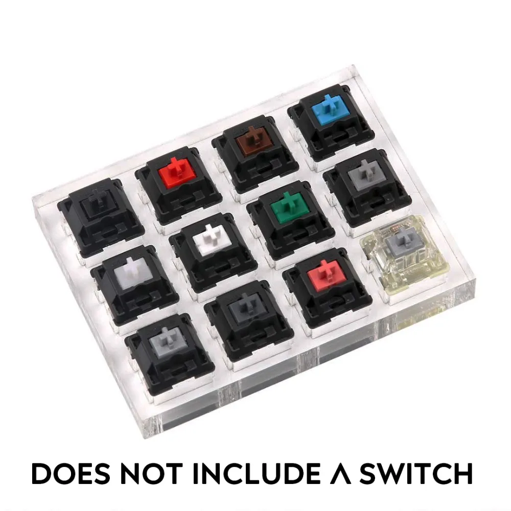 8 шт., механический переключатель Cherry Mx, серебристый, Mx, коричневый, синий, красный, 3 Pin feet, Cherry Mx, прозрачный переключатель