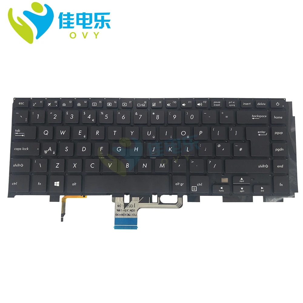 Клавиатура для ноутбука ASUS ZenBook Pro UX550 UX550VD UX530U GR клавиатура с подсветкой UK 0KNB0 4624UK00