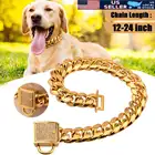 Цепочка для собак, 12-24 дюйма, из нержавеющей стали