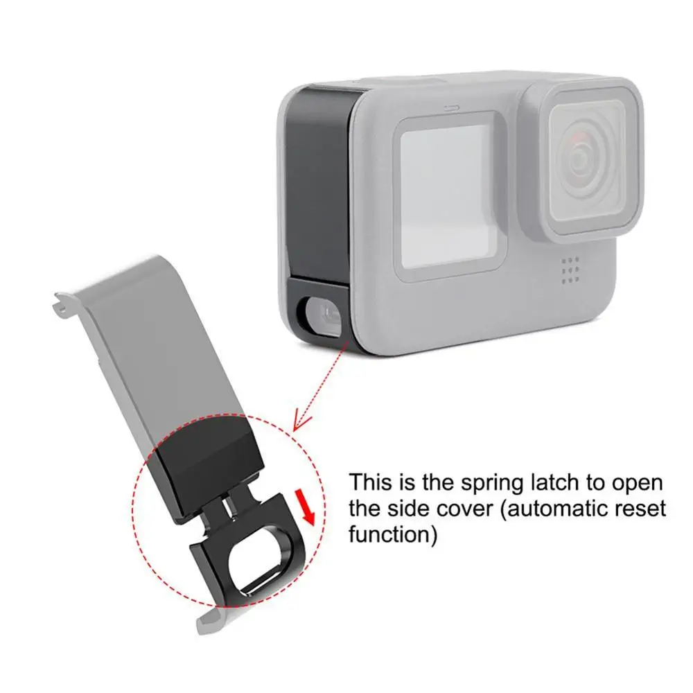 Силиконовый защитный чехол + для объектива GoPro Hero 9 черный аккумулятора корпуса