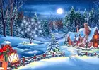 Алмазная 5D картина с полными стразами в виде снежной хижины, круглая Алмазная мозаика с узором, зимний пейзаж, сделай сам, ручная работа, картина для украшения дома