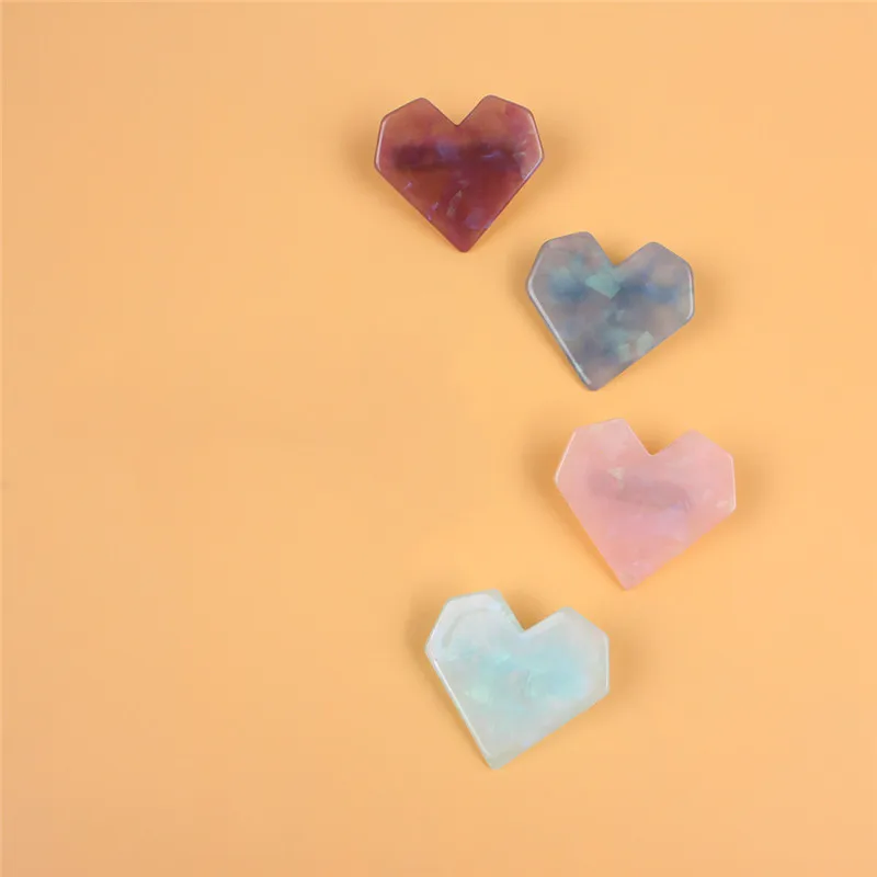 

Free shipping Jelly color ins heart women hairclips girl's hairpins snap clip lady's side clips hair accessories