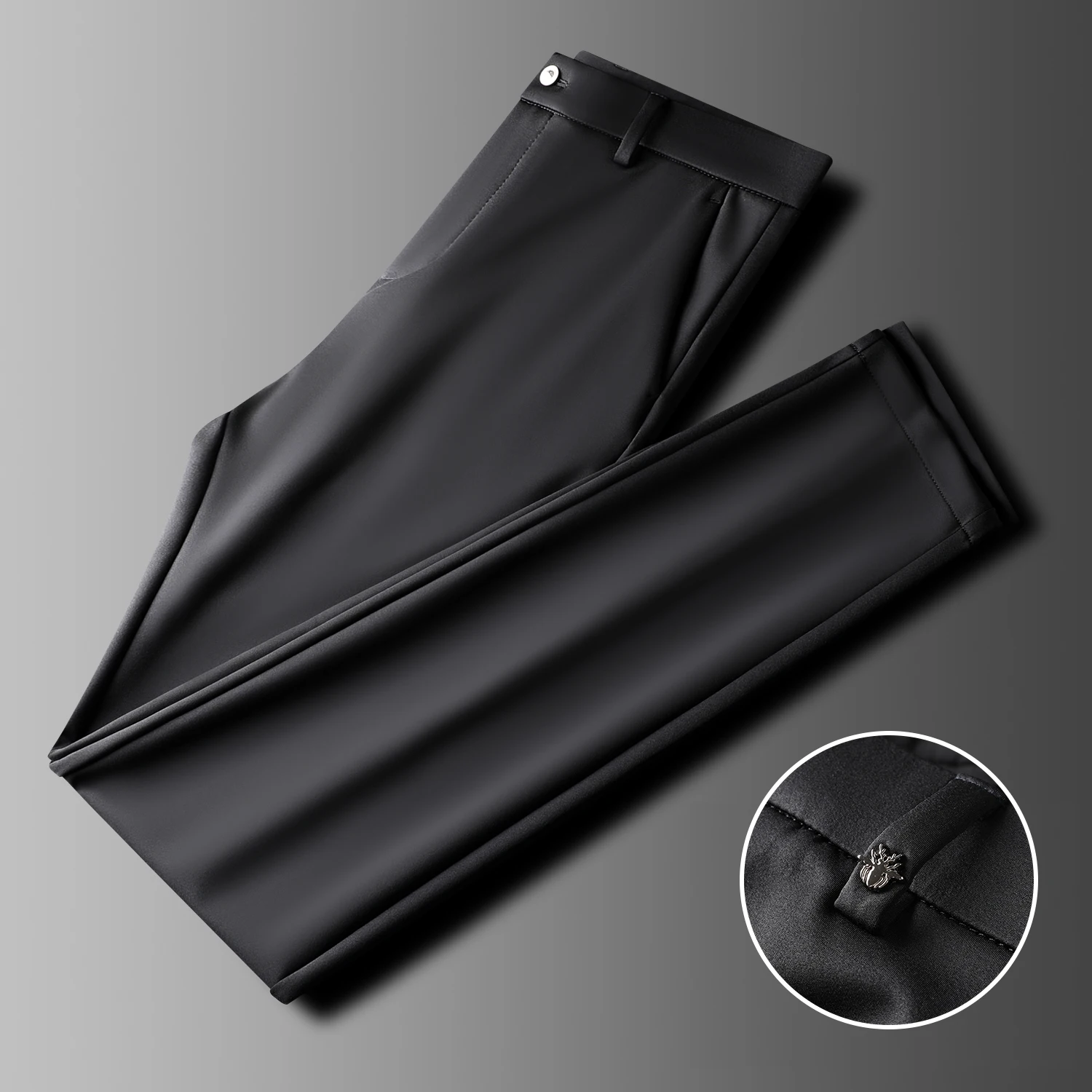 JSBDAutumn and winter high quality men's pants comfortable no-ironing fabric men's slim straight tube casual pants business vers