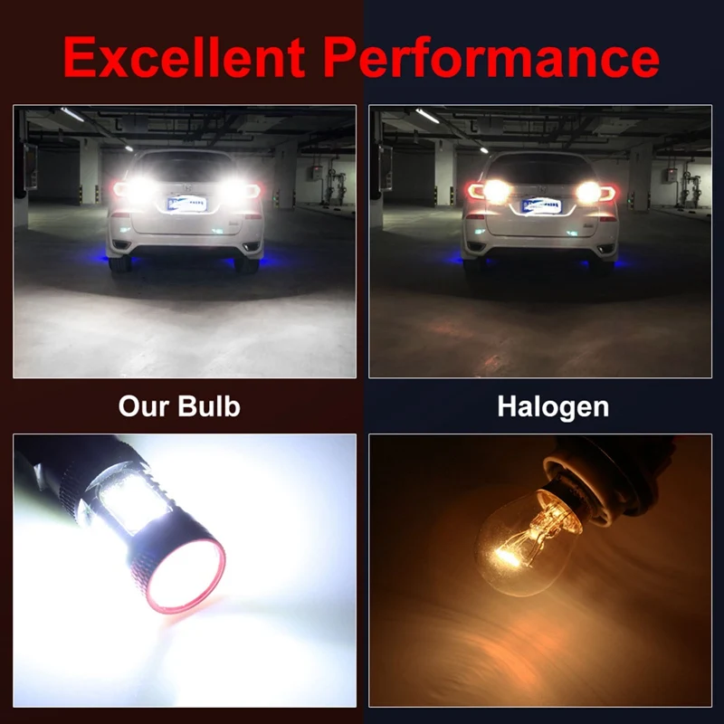 

2Pcs P21W LED Canbus 1156 PY21W BAU15S BA15S 1157 BAY15D P21/5W LED Bulb Car Turn Signal Light Reserve Backup Lamp Super Bright