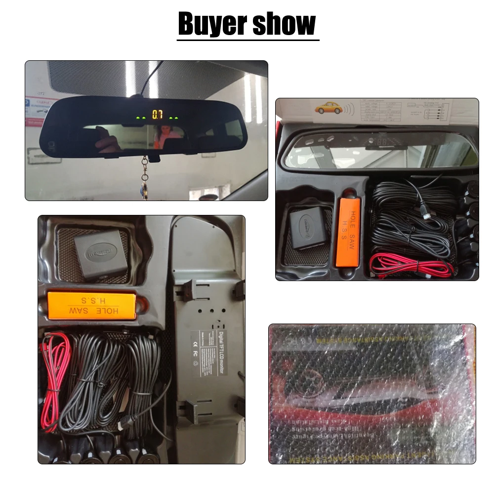 Автомобильный парковочный радар монитор датчик движения задним ходом звуковой